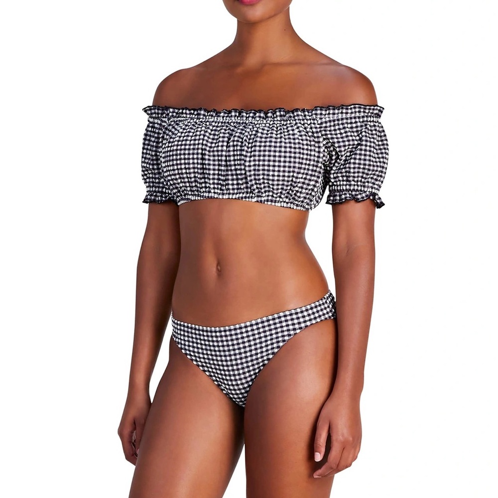 solid & striped bikini set size M - Picture 2 of 2